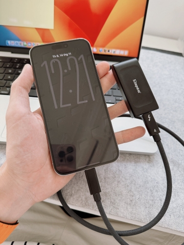 Ổ cứng di động SSD Kingston XS1000 USB 3.2 Gen 2 1TB Đen - Cho iPhone/ iPad/ Mac/ PC