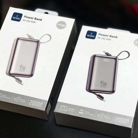 Sạc Dự Phòng WIWU POWER BANK AS-182 45W 20.000mAh