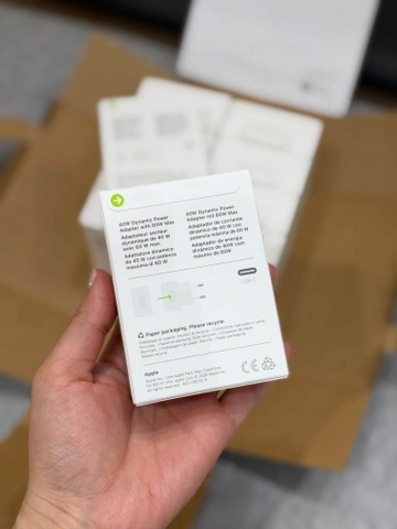 Củ sạc nhanh Apple 40W Dynamic (tối đa 60W cho iPhone 17ProMax / 18ProMax)