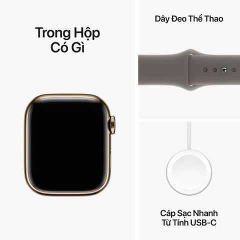 Apple Watch Series 9 Thép (GPS + Cellular) | Sport band