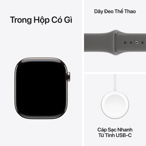 Apple Watch Series 11 GPS + Cellular viền Titanium dây thể thao