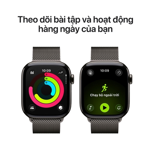 Apple Watch Series 11 Titan (GPS + Cellular) 46mm Milanese Loop