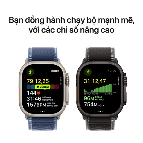 Apple Watch Ultra 3 GPS + Cellular 49mm viền Titanium dây vải Alpine Đen