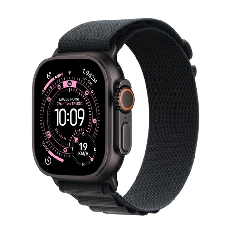 Apple Watch Ultra 3 GPS + Cellular 49mm viền Titanium dây vải Alpine Đen