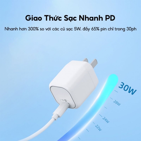 Củ sạc nhanh WIWU GAN PD 30W