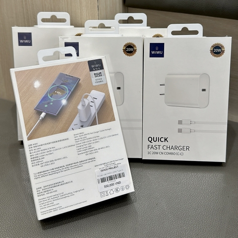 Bộ sạc cáp WIWU 20W Type C