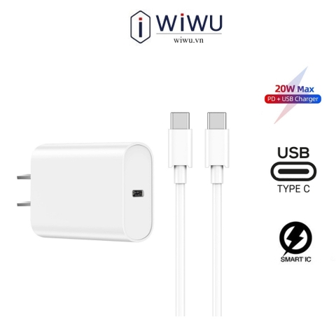 Bộ sạc cáp WIWU 20W Type C
