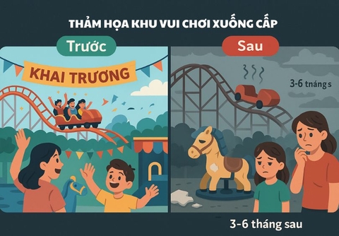 THẢM HỌA KHU VUI CHƠI XUỐNG CẤP – Vì sao 80% chủ đầu tư mắc phải?