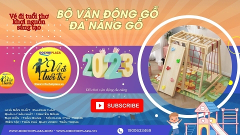 [Đồ chơi vận động] Bộ vận động gỗ đa năng trẻ em bằng gỗ