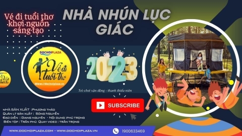 [Đồ chơi vận động] Vui chơi sảng khoái với đồ chơi Nhà nhún lục giác