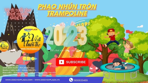 [Đồ chơi vận động] Phao nhún tròn trampoline