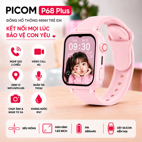 Đồng Hồ Thông Minh Trẻ Em Picom P68 Plus