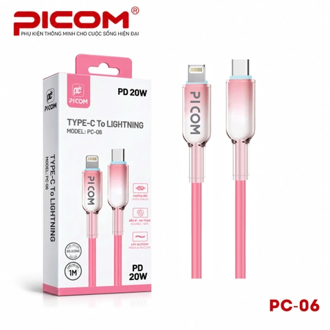 CÁP SẠC NHANH PICOM PC-05 -60W, PC-06-20W