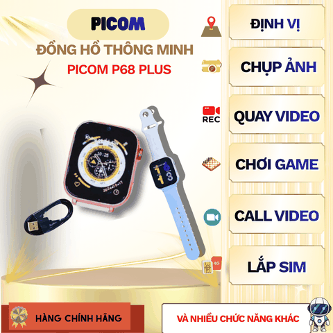 Đồng Hồ Thông Minh Trẻ Em Picom P68 Plus