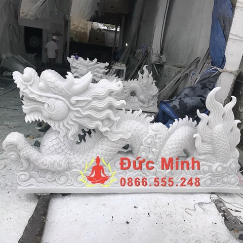 TƯỢNG RỒNG ĐÁ CẨM THẠCH ĐẸP