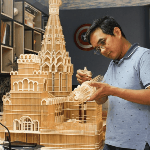 Kiến trúc sư ‘xây’ nhiều công trình nổi tiếng bằng tăm