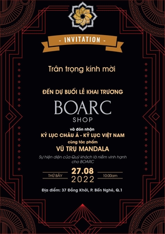 ĐÓN CHÀO KHÔNG GIAN MỚI TOANH CỦA BOARC