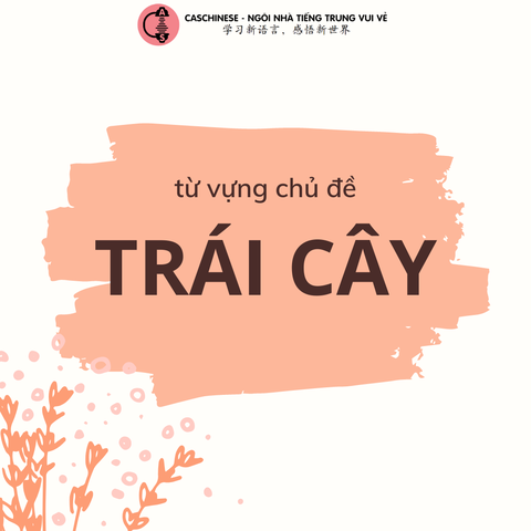 Từ vựng chủ đề trái cây