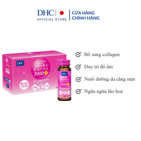 Nước Uống Bổ Sung Collagen DHC Dưỡng Da Căng Mịn, Ngừa Lão Hoá Collagen Beauty 7000 Plus