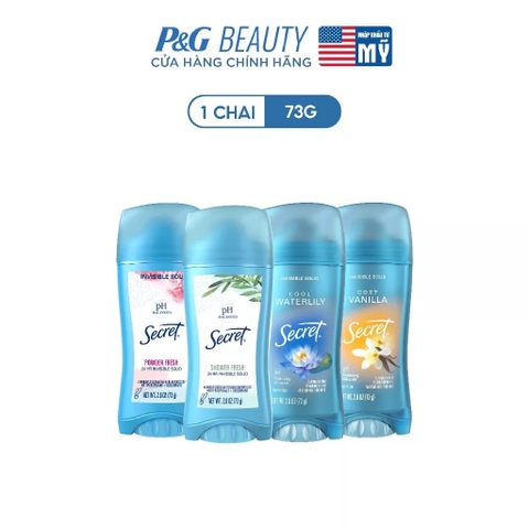 Sáp Khử Mùi Secret Hỗ Trợ Giảm Tiết Mồ Hôi Secret Antiperspirant Deodorant 73g