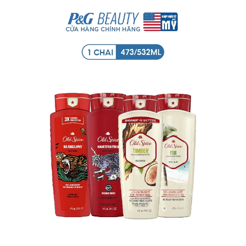 Sữa Tắm Old Spice Nhiều Mùi Hương Body Wash