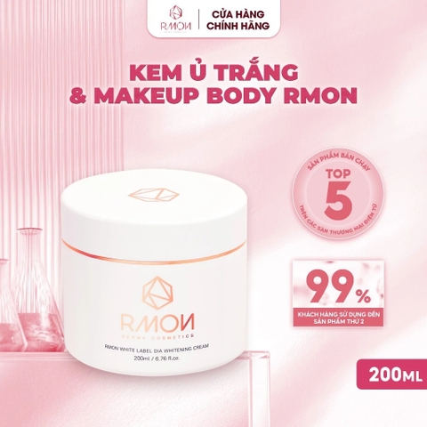 Kem Hỗ Trợ Dưỡng Trắng Da Tế Bào Gốc Rmon White Label Dia Whitening Cream (200ml)