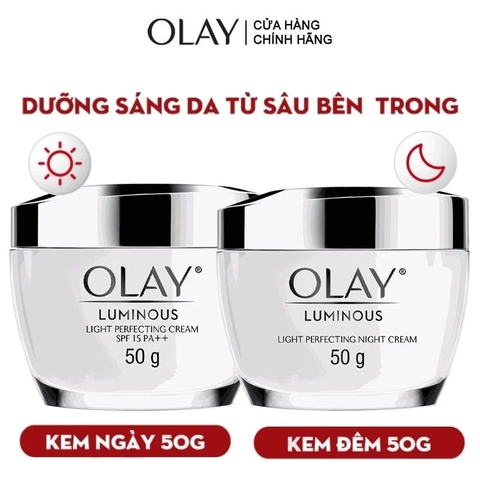 Kem Dưỡng Ẩm OLAY LUMINOUS Ngày Và Đêm Dưỡng Sáng Da 50g