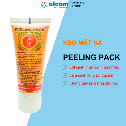 Keo Lột Mụn Peeling Pack Gamma Tuýp 50Gr (HSD 11/2025)