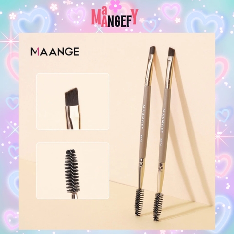 MAANGE - Bộ 2 Cọ Lông Mày - Lông Mi Hai Đầu 5270