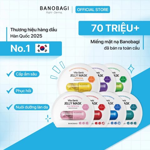 Mặt Nạ BANOBAGI PREMIUM Vita Genic Jelly Mask 30ml (Mẫu Mới)
