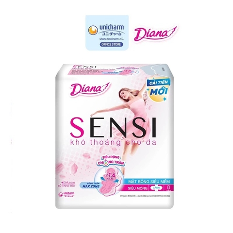 Băng Vệ Sinh Diana Sensi Mặt Bông Siêu Mỏng