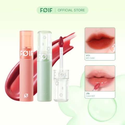 Son Tint Bóng FOIF Thuần Chay, Ẩm Mọng, Bền Màu Juicy Fit Tint