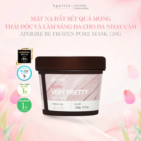 Mặt Nạ Đất Sét Aperire Quả Mọng Thải Độc, Làm Sáng Da Spa Relief Berry Pretty Pore Mask 120g