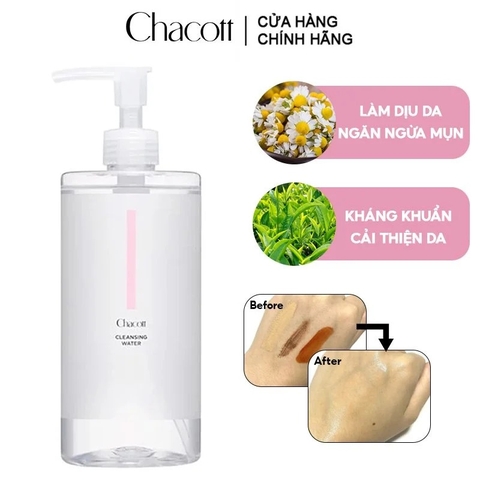 Nước Tẩy Trang Chacott for Professionals Cleansing Water 500ml
