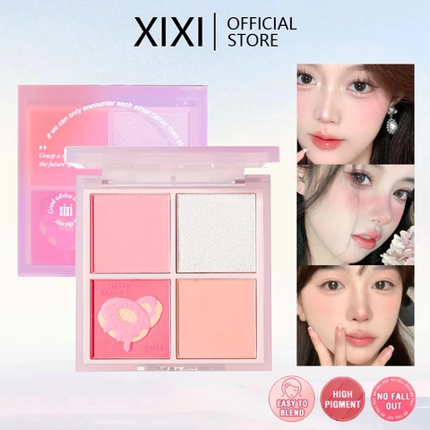 Phấn Má Hồng Và Mắt Đa Năng XIXI 4 Ô Tông Lì / Nhũ Chống Nước Lâu Trôi 10g