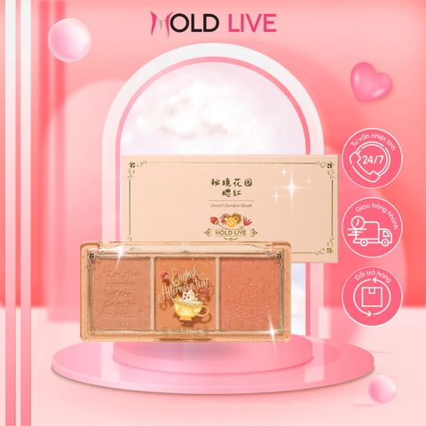 Bảng Phấn Má Hồng 3 Ô Hold Live Secret Garden Blush 18g