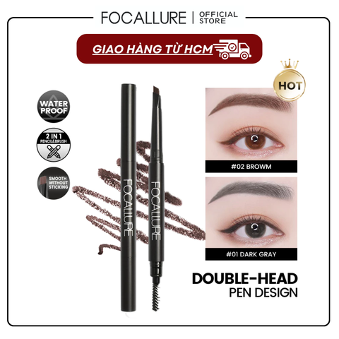 Chì Kẻ Mày Bền Màu Lâu Trôi FOCALLURE Auto Brows Pen FA18