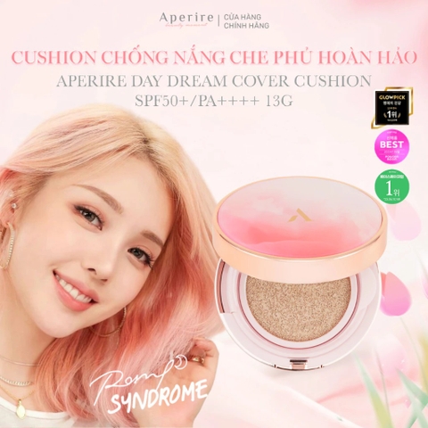 Phấn Nước Aperire Chống Nắng Che Phủ Cao Day Dream Cover Cushion SPF50+ PA++++ 13g