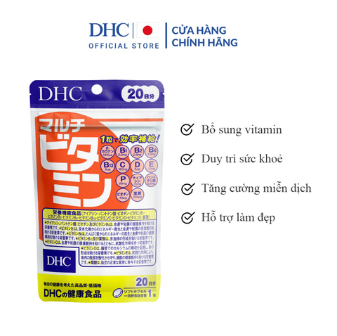 Viên Uống DHC Multi Vitamin Tổng Hợp Bổ Sung 12 Loại Vitamins Thiết Yếu (Dạng Túi)