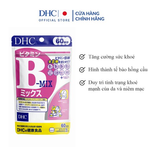 Viên Uống DHC Vitamin B Tổng Hợp, Hỗ Trợ Tăng Cường Và Bảo Vệ Sức Khỏe Vitamin B Mix (Dạng Túi)