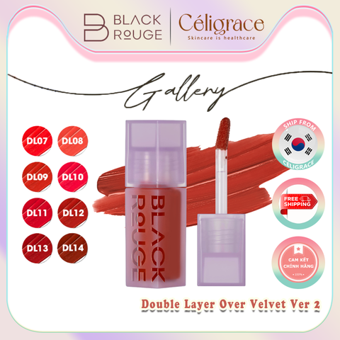 [MÀU DL07 - DL14] Son Kem BLACK ROUGE Double Layer Over Velvet Ver 2 - Gallery