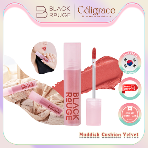 [MÀU MV01 - MV06] Son Kem BLACK ROUGE Muddish Cushion Velvet