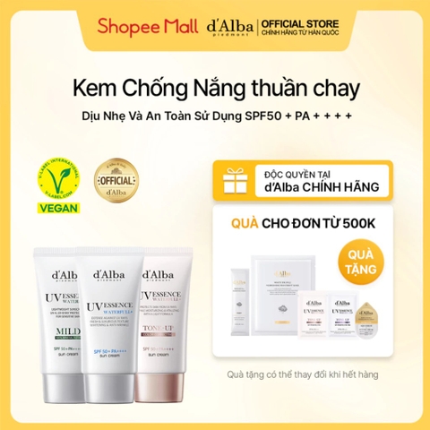 Kem Chống Nắng d'Alba Waterfull Suncream SPF50+ PA++++ 50ml