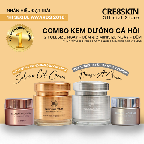 Kem Dưỡng Cre8skin Hỗ Trợ Dưỡng Trắng, Cải Thiện Da Lão Hóa Hwa Sa A / Salmon Oil Cream
