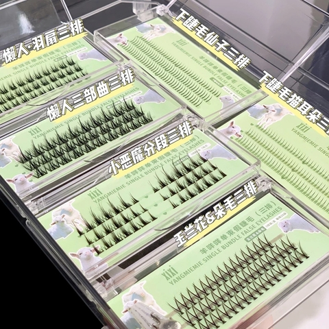 Mi Giả XIXI Từng Cụm Tự Nhiên Siêu Mềm Yangmiemie Single Bundle False Eyelashes GJ-45 (Hộp Xanh)