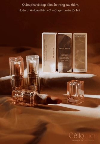 Son Thỏi 3CE Siêu Lì Phiên Bản Đặc Biệt Soft Matte Lipstick DEEP UNDER - MORE DEEP 3.5g