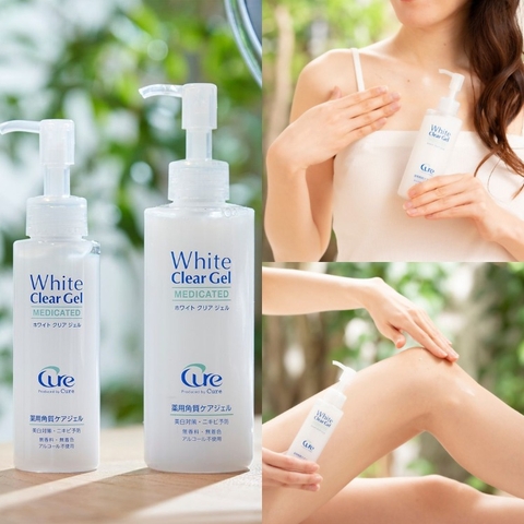 Gel Tẩy Tế Bào Chết CURE Làm Sạch Sâu, Kiềm Dầu, Sáng Da Và Mờ Thâm White Clear Gel #Medicated