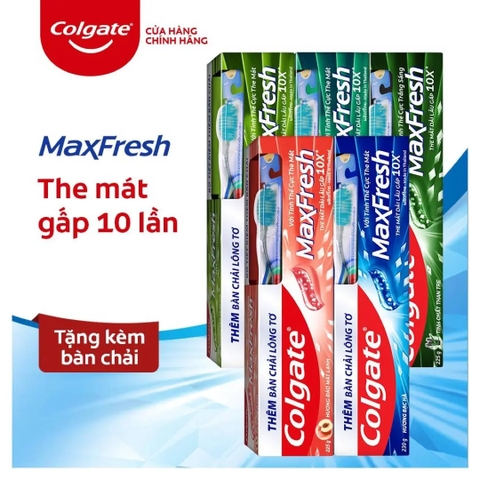 Kem Đánh Răng Colgate Maxfresh The Mát Dài Lâu Gấp 10 Lần 225g