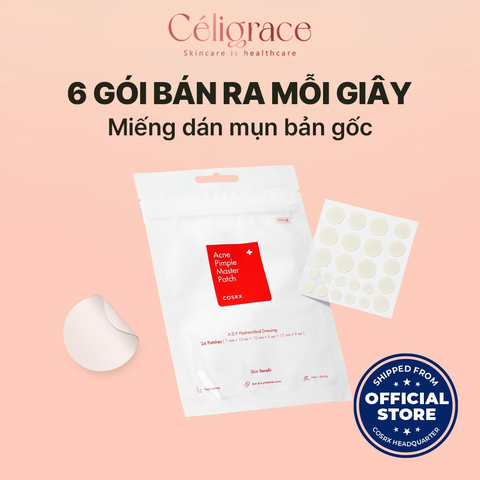 Miếng Dán Mụn Cosrx Acne Pimple Master Patch 24 Miếng (Đỏ)