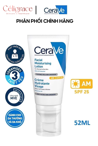 Sữa Dưỡng Ẩm CeraVe Dành Cho Da Mặt Facial Moisturising Lotion 52ml